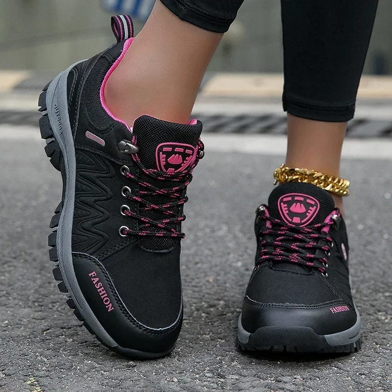 Women Hiking Shoes Outdoor Sneakers Non Slip Walking Shoes Comfortable Footwear Climbing Jogging Boots Sports Shoes for Wamen 2