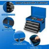 Tool Chest, 5-Drawer Rolling Tool Storage Cabinet with Detachable Top Tool Box, Liner, Universal Lockable Wheels, Adjusta 6