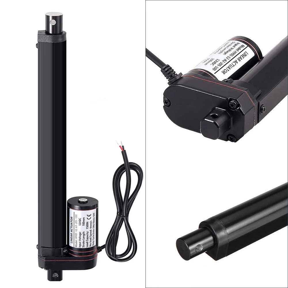 12V Linear Actuator With RF Remote Control Metal Gear Linear Motor 50mm  100mm 150mm 200mm 250mm Stroke Moving Distance 1000N 30W