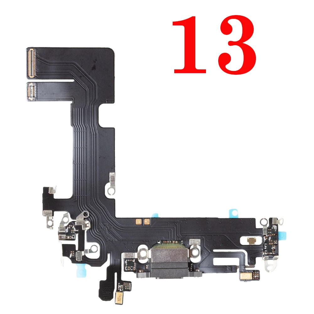 Deluxe Charging Port Flex Cable with USB Charger Dock Connector & Microphone Ribbon