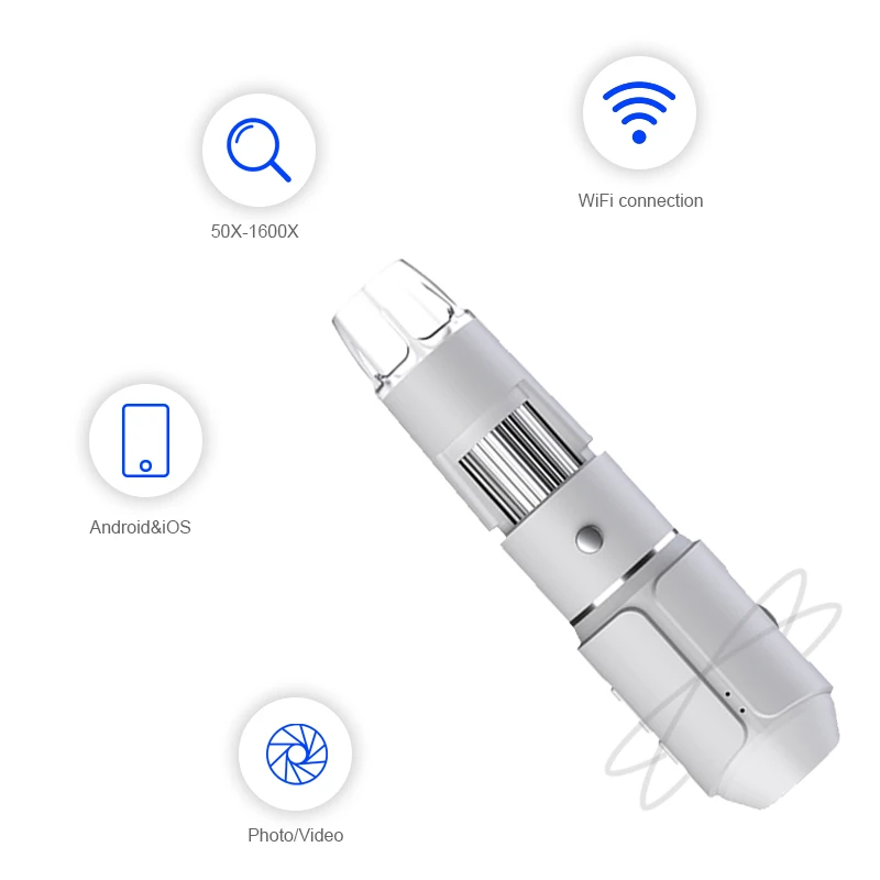Wireless Digital Handheld Microscope 50X-1600X