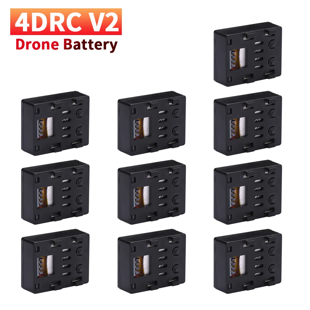 ตัวเลือกสินค้า แบตเตอรี่ลิโพ 3.7V 800mAh สำหรับโดรน 4D-V2 RC