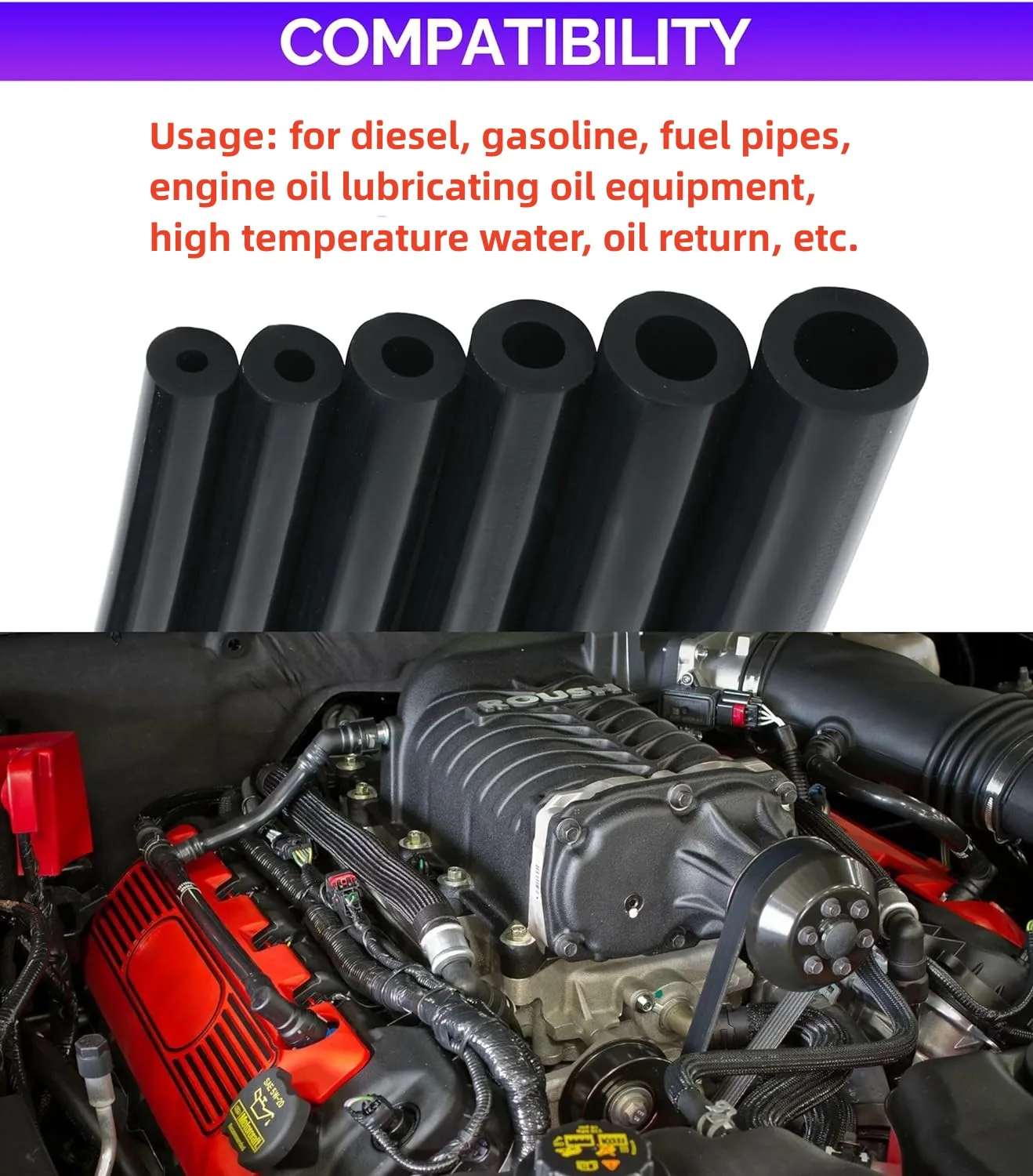 Double-layer Resin Oil Pipe Fuel Tube Oil-resistant Wire-clamping Tubing Petrol Hose Diesel Pipeline 1M 6~25mm,fuel gas line hose