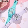 YIKAZE Kids Watches Fashion Luminous Waterproof Alarm Clock  Watches Boys and Girls Student Smart Electronic Watch Gift 3