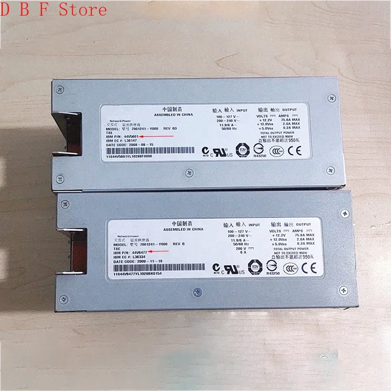 

7001241-Y000 950W 74Y6726 44V5601 44v6477 For IBM 7703 P6 520 Server Power Supply High Quality Fully Tested Fast Ship