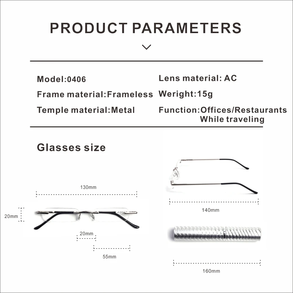 Lunettes sans monture