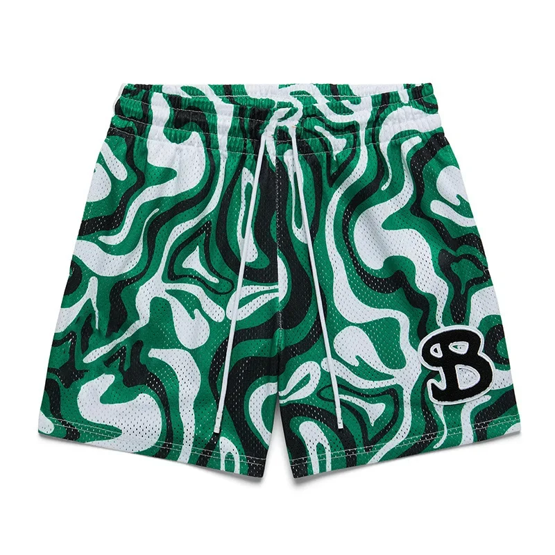 Sports Shorts Summer Basketball Mesh Breathable quick drying quarter Sports Shorts Men Sportswear
