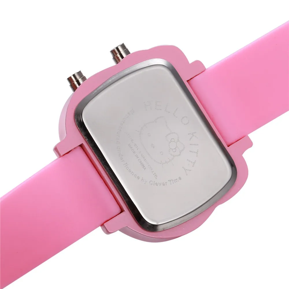 Leuke Cartoon Patroon Horloge Voor Kinderen Meisjes Jongens Eenvoudig Led Digitaal Kinder Pols Horloge Casual Sport Student Kinderen Horloge Klok