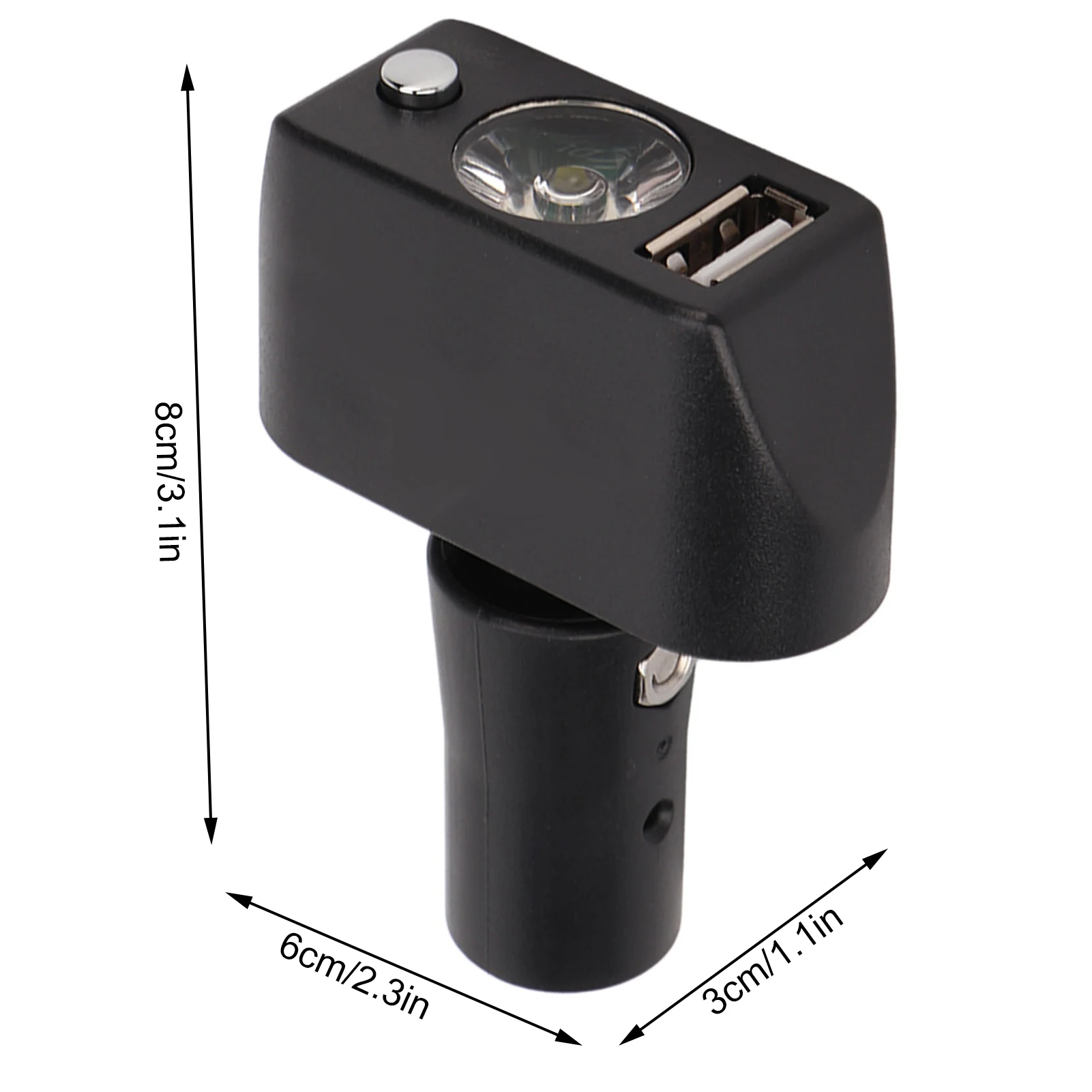 Electric Wheelchair Light wheelchair lighting 3 Pin XLR Head USB Charging Adjustable Angle LED for Power Wheelchair Night