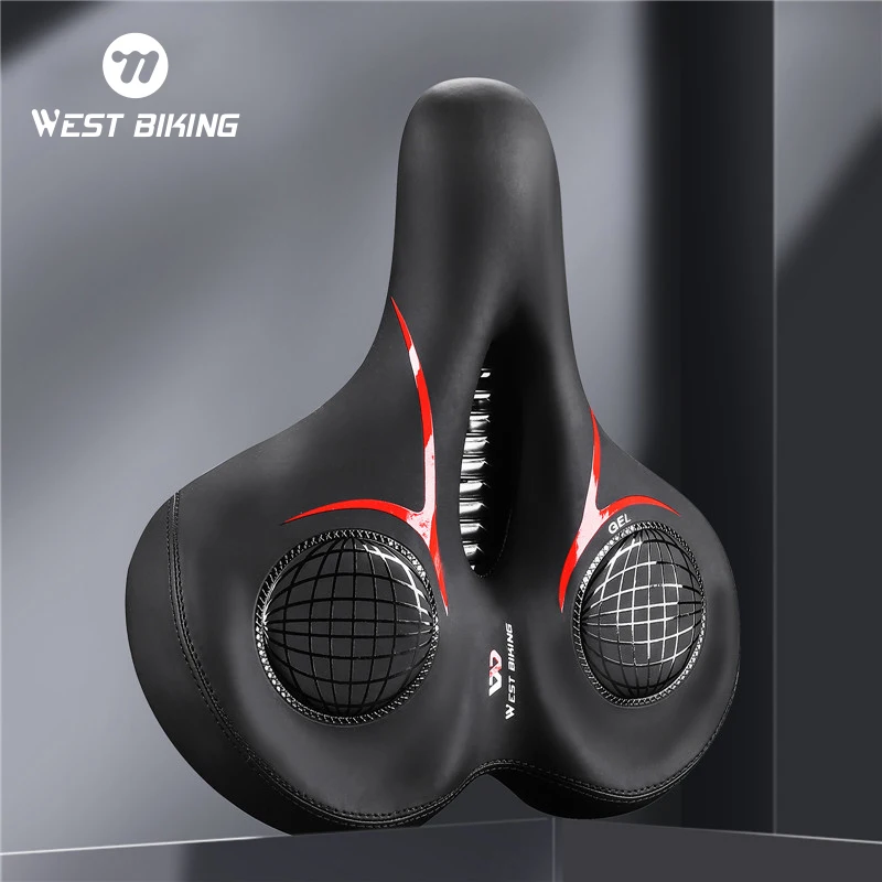 Sella Bici Extra Larga Con Gel - Ammortizzata, Traspirante, Per Uomo E Donna - Foto 7