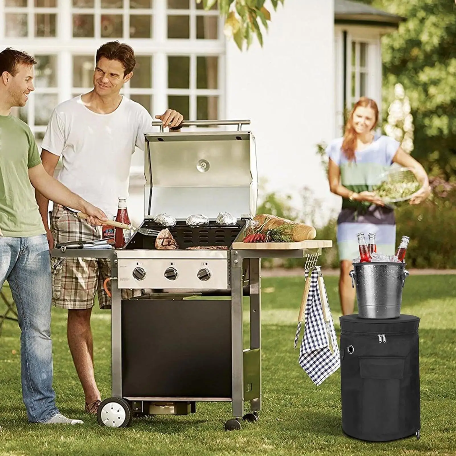 Cooking Gas Propane Tank Cover Protective Pouch Outdoor Camping Picnic Gas Tank Storage Bag Camping Accessories