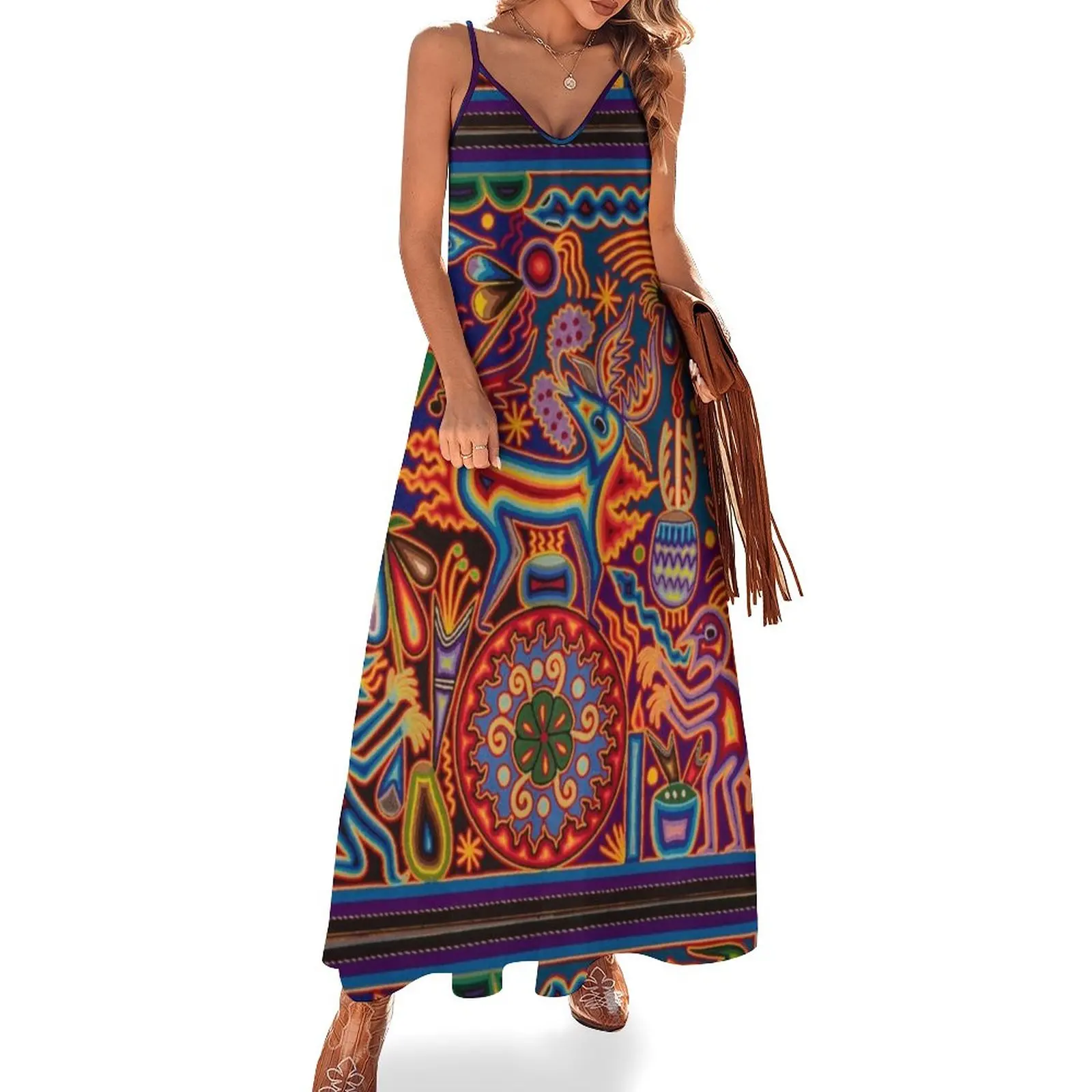 

Huichol Sleeveless Dress dress korean style women's dresses luxury