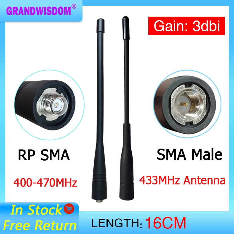 Walkie Talkie Wireless 3Dbi 433 Mhz Antenna Pbx Cuffie Sma Connettore Maschio Antena 433 Mhz Antenne Direzionali Impermeabili