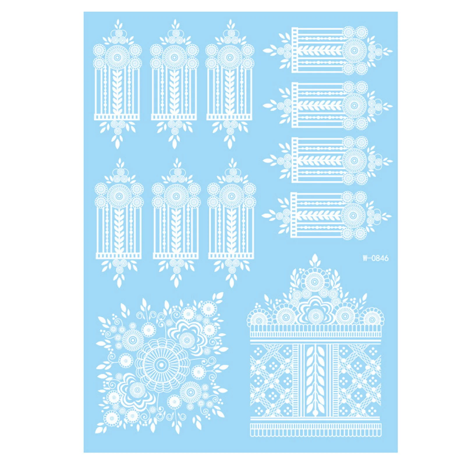 

Временные татуировки с кружевными цветами, водонепроницаемые реалистичные татуировки для тела, наклейки для женского свадебного макияжа