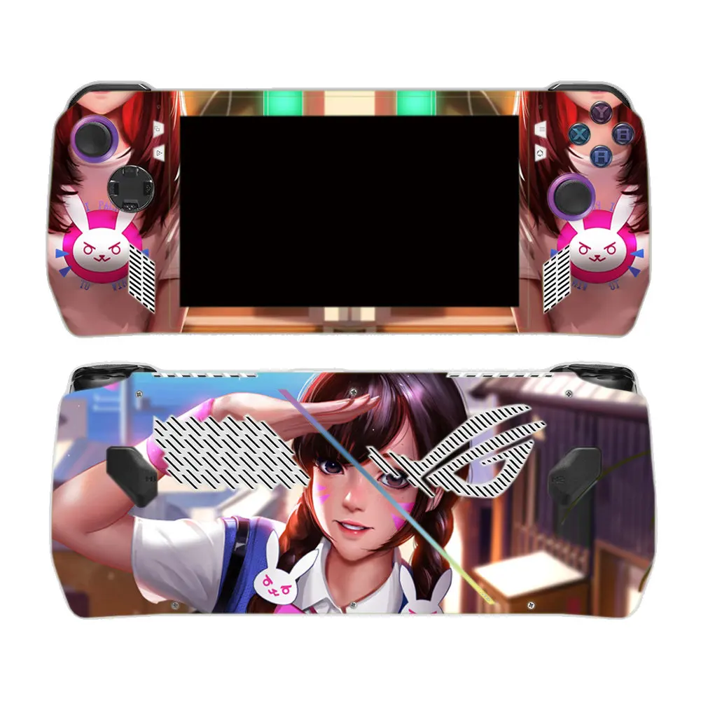 Rog Ally를 위한 소녀 디자인 PVC 스킨 Rog Ally 비닐 스킨 스티커 ROG Ally를 위한 보호 스킨 스티커 rog ally 스킨