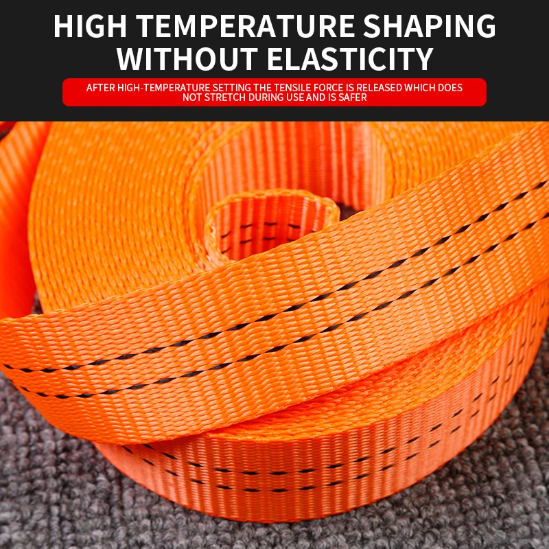 Truck Cargo Bundling Belt Brake Rope Trailer Rope Polyester Flat Belt Car Pulling Sealing Thickened And Wear-Resistant cargo straps,cargo tie down strap,tie down straps,lashing strap
