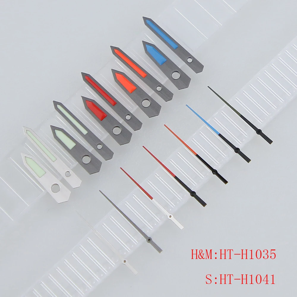 Cut Face Brushed Super C3 Green Luminous Fit NH34 35 36 38 70 Movement SKX007 Watch Hands