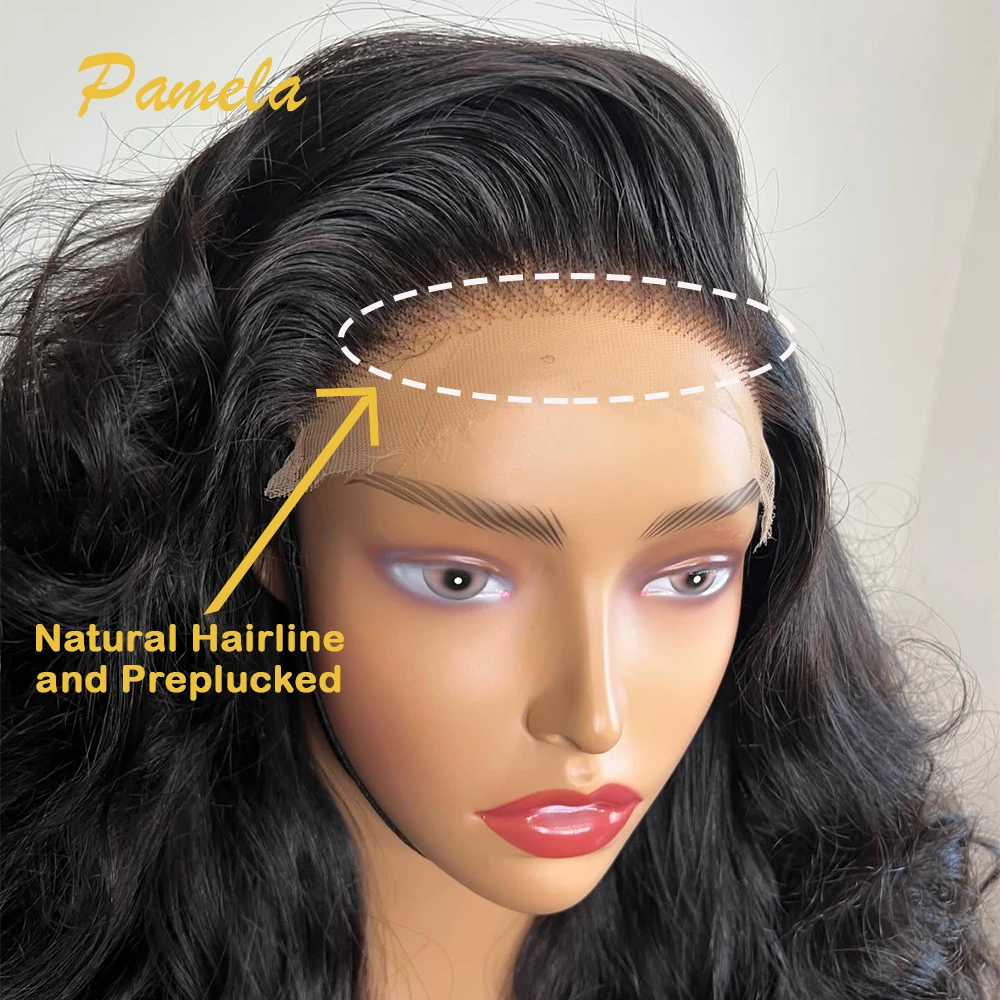 250% 300% High Density Loose Wave 13X6 Transparent Lace Front Glueless Wig Human Princess Hair PrePlucked Ready To Go For Women