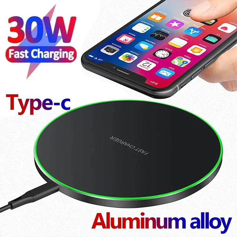15W Qi Wireless Charger Pad For iPhone 14 13 12 11 X Airpods Induction