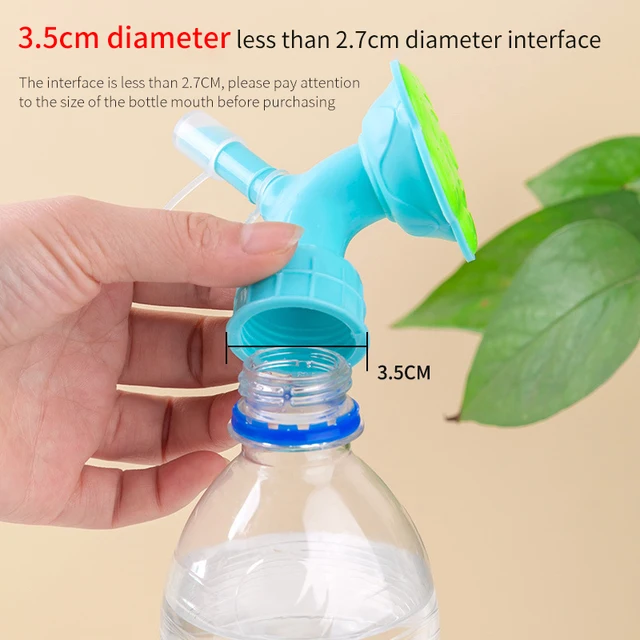 2 -Ből Öntő Fúvóka Fej Kertész Növényi Öntőszerszám Palack Sapka Sprinkler Kettős Fejvíz Kannák Kerti Szerszám - Image 3
