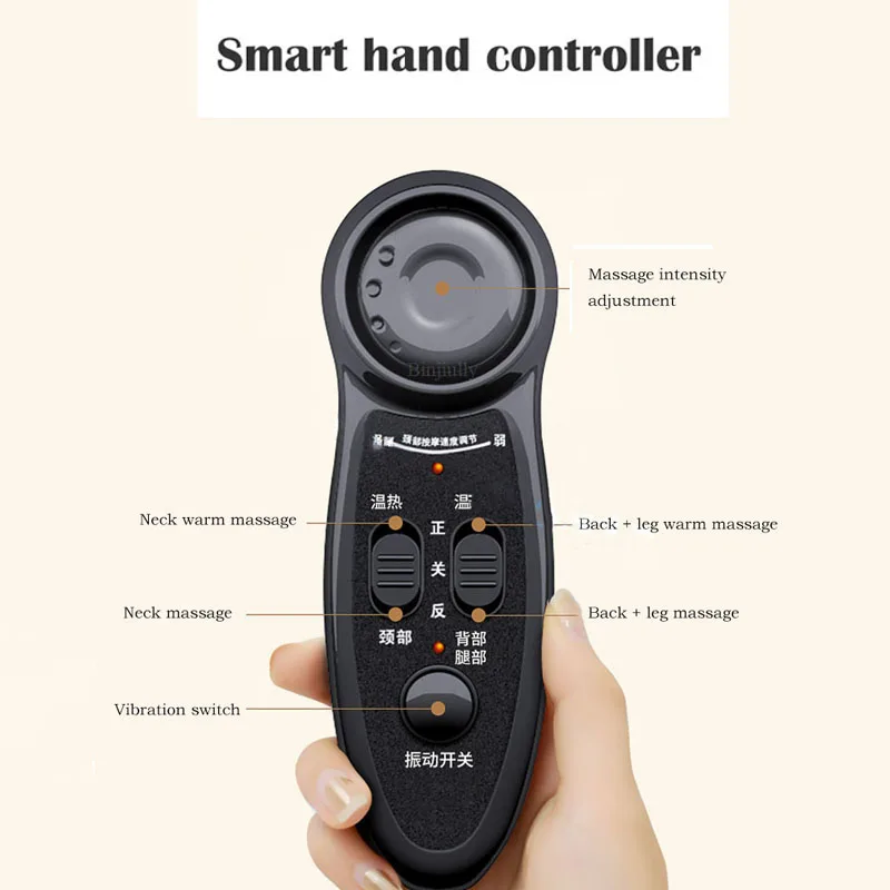 Upgrade Electric Full Body Massage Chair Neck Back Waist Massage Cushion Heat Vibrate Kneading Leg Massage Pad Seat Relaxation 6