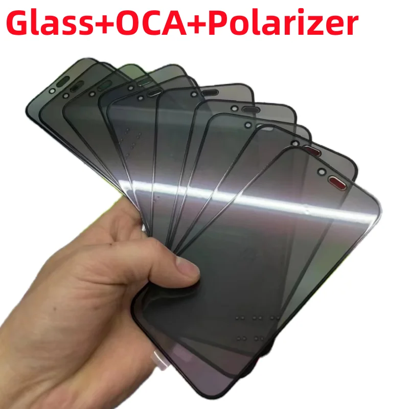 

5PCS 1:1 Original Quality outer glass With OCA With Polarizer Glue for iPhone 14 PLUS 14pro pro max touch lens Replacement