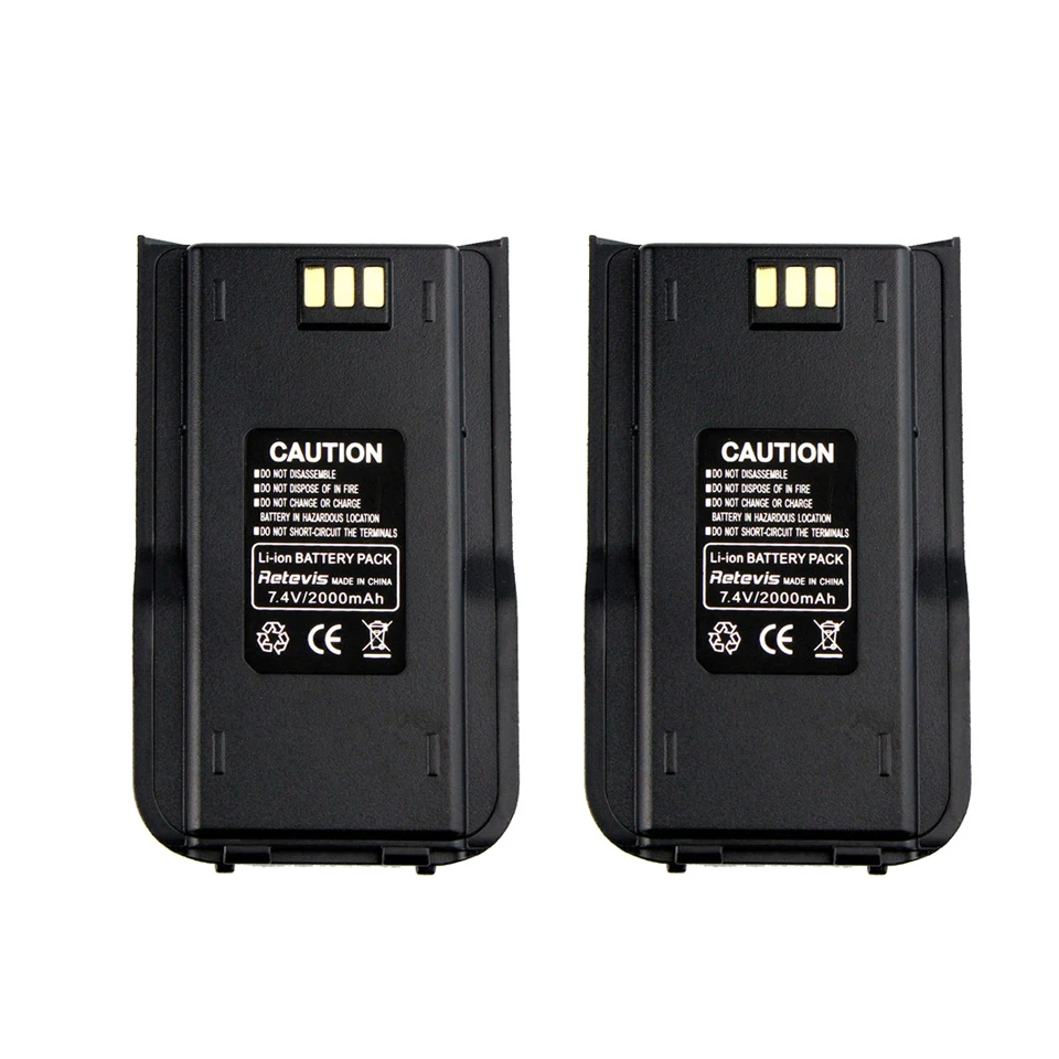 Replacement MD380 Battery 2000mAh Li-ion For Two Way Radio - Compatible With MD380 GPS MD446 Walkie Talkie