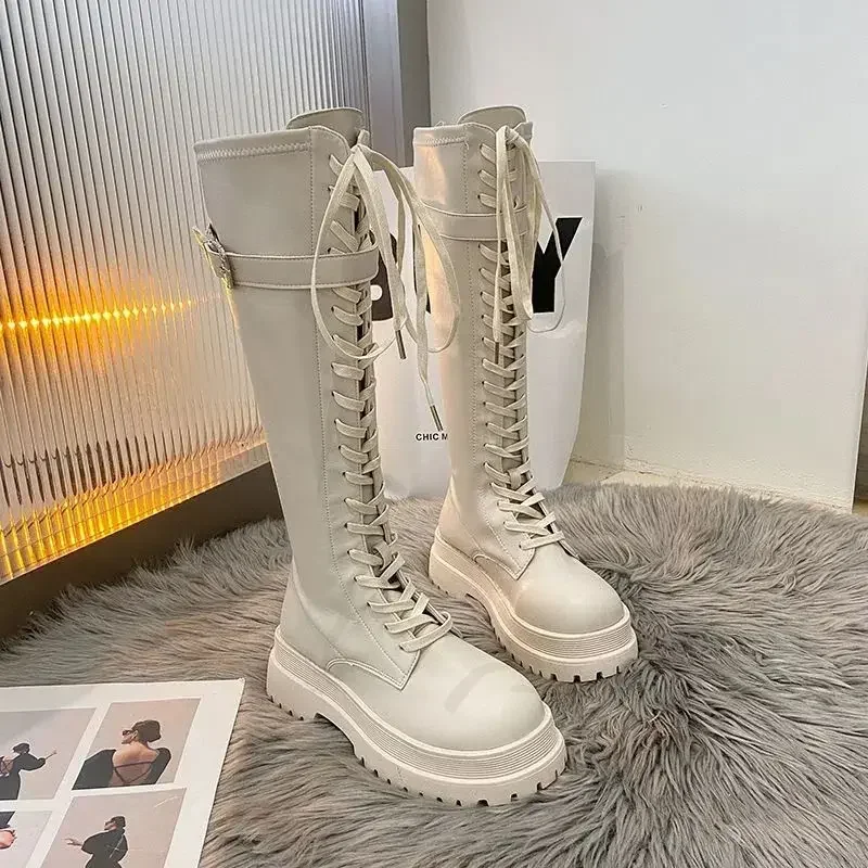 Women's Studded Lace-Up Boots | Low Heel