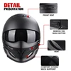 17996-5bf148.jpg Scorpion-Casque de Moto Rétro Polyvalent, Demi-prédateur de Personnalité Lâche