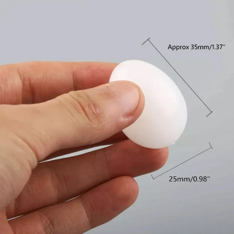 10PCS Imitation Fake Pigeon Eggs Plastic Solid White Pigeon Eggs Bird Training Supplies Children Toys Breeding Supplies - Image 3