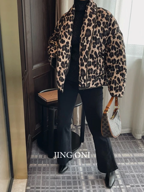 Leopard Print Winter Jacket: A Symphony of Style and Warmth