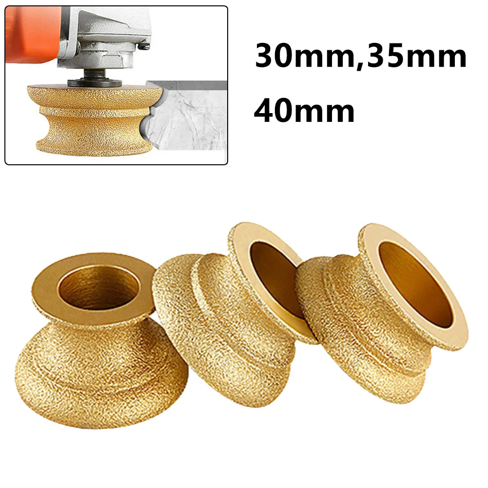 Vacuum Brazed Diamond Grinding Wheel Edge Profile Abrasive For Marble Granite Disc Carbide Metal Tungsten Steel Milling Cutter diamond drilling 6 8 10 12 14 16mm dry drill bits hole saw cutter 6 35mm hexagon shank marble drill bits drop ship