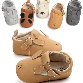 Baby Cute Animals Patten Shoes neonato Toddler Boys Girls Shoes suola in gomma morbida Infant First Walkers Casual Baby culla Shoes 1