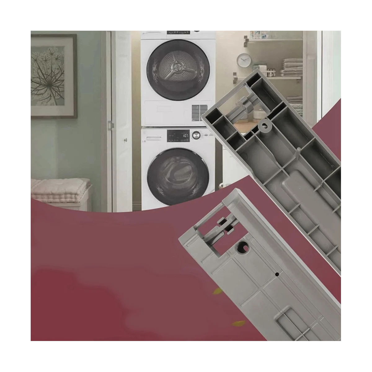 Washer Dryer Stacking Kit Skk-7A Stacking Kit-Replacing with Sam-Sung Washer and Dryer-Replaces Part Numbers: Skk-7A, Sk-5A, Sk-5Axaa and More