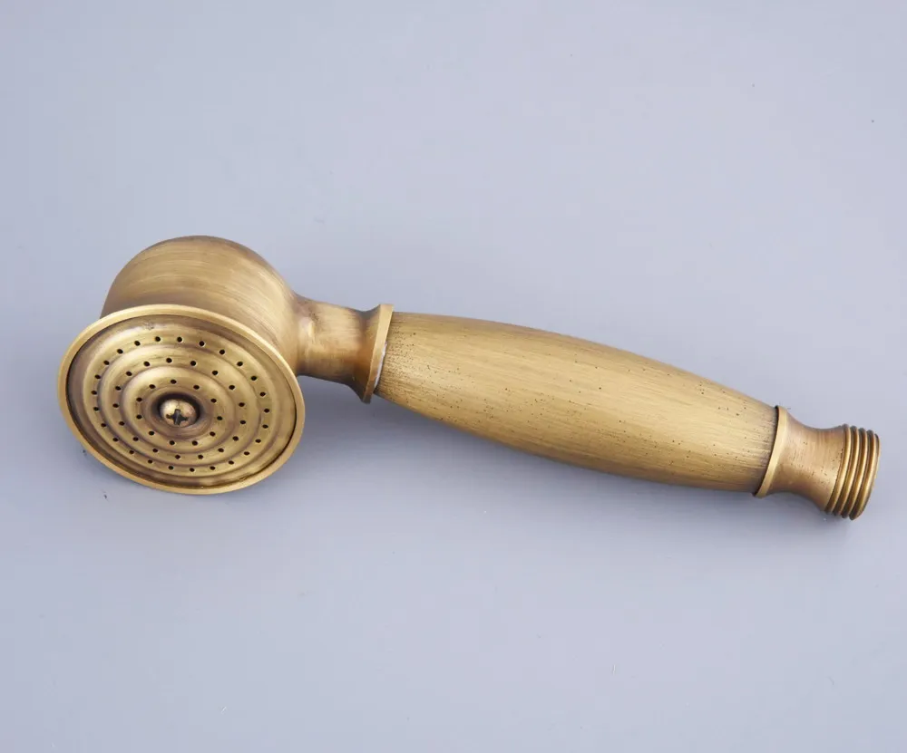 

Vintage Retro Antique Brass Bathroom Replacement Handheld Shower Head Telephone Style for Bathroom Faucet Spray Dhh118