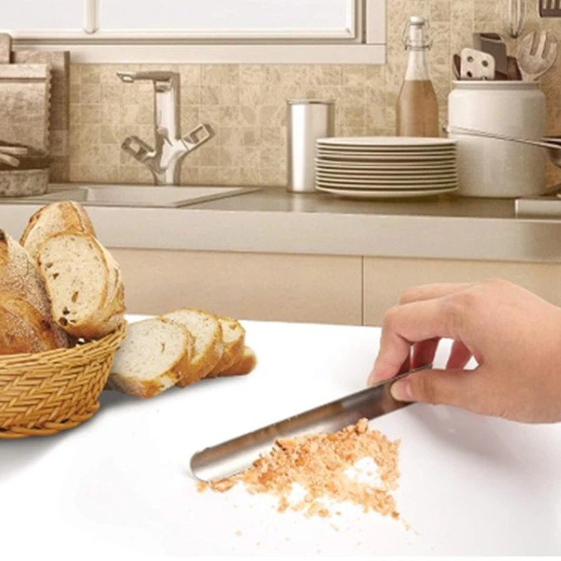 Table Crumber Crumb Sweeper Restaurant Crumb Sweepers Steel Crumb Scraper Food Remover Desk Cleaning Tool for Waiters B-A09G - 3