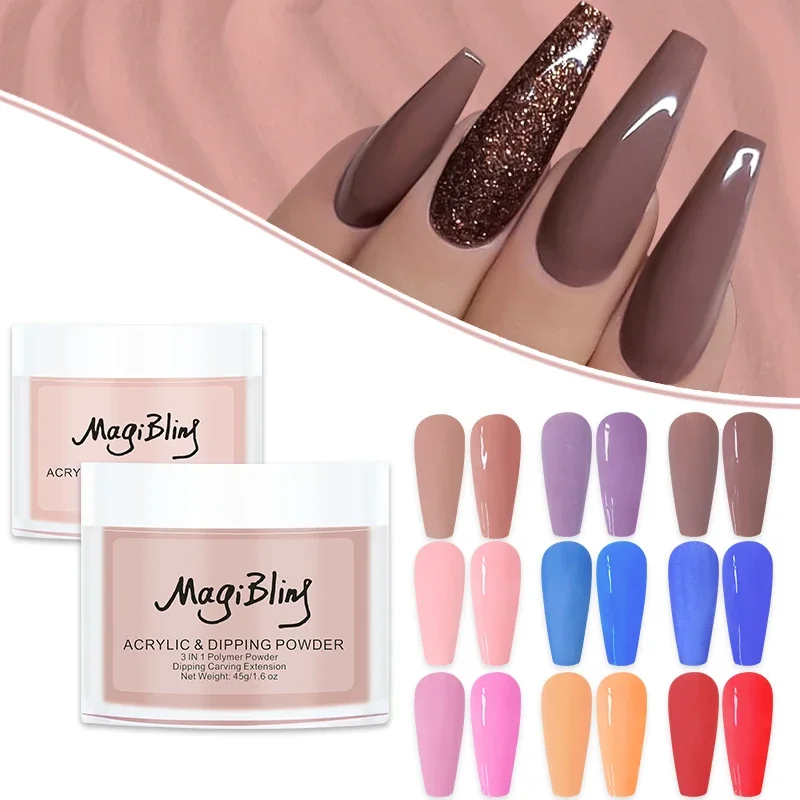 Acrylic Powder 45g for Nail Extension Tip Engraving 3D Pattern Manicure Professional Nail Supplies nail powder acrylic nail powder