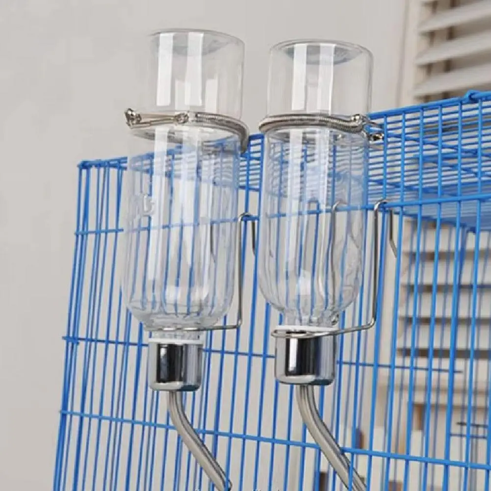 Stainless Steel Hanging Water Bottle for Hamsters and Rabbits