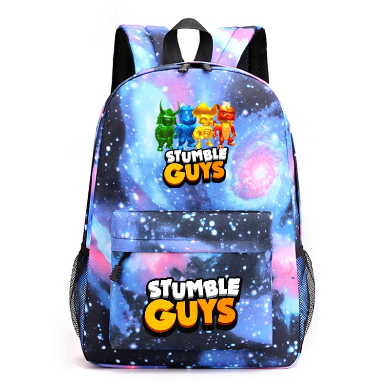 

Stumble Guys Backpack Stumble Games Kids Schoolbag Cartoon Boys Girls Teens Knapsack Children Rucksack Shoulder Mochila