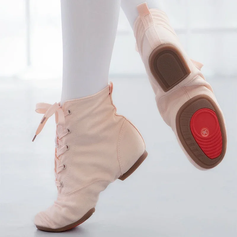 Outdoor Wear Dance Shoes for Kids Women Rubber Sole Jazz Boot Soft Sole Ballet Dance Shoes Latin Dance Shoes Sneakers Size 30-45 2