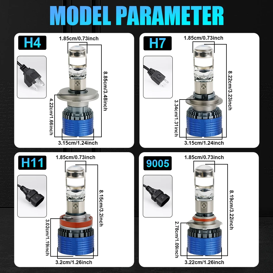360 H7 LED CANBUS 에러프리 프로젝터 렌즈 8000W 고출력 H4 H11 H1 H8 LED 헤드라이트 전구 HB3 9005 LED 안개등 9585 CSP