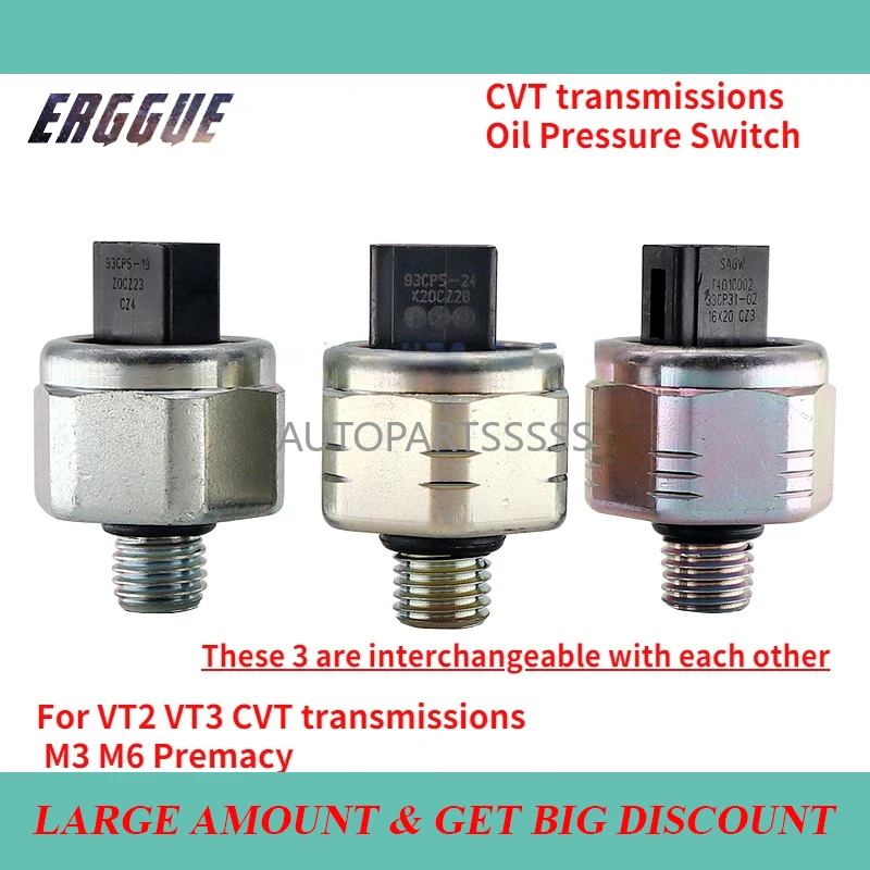 

93CP519 33CP3102 93CP524 VT2 VT3 CVT Transmission Oil Pressure Sensor For Mazda M3 M6 For BYD F6 L3 For Geely For Great Wall