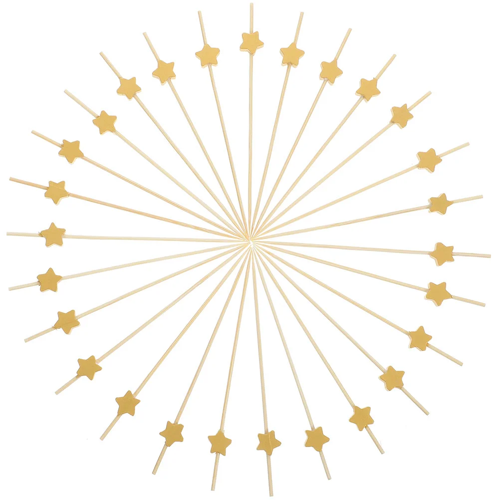 

200 Pcs Toothpicks Fruit Stick Bamboo Cocktail Appetizer Food Party Sticks Skewers for Appetizers Forks Sandwich