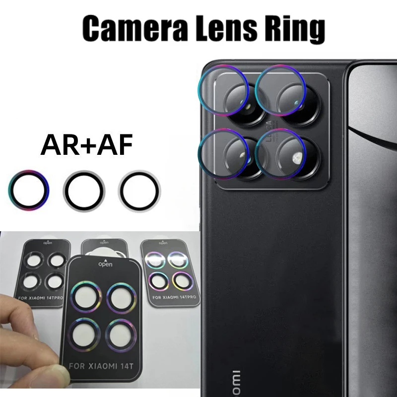 Premium Metal Ring Tempered Glass Camera Lens Protector
