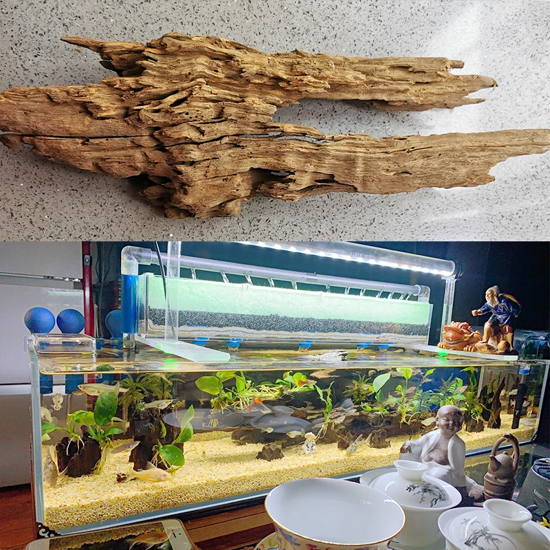 

Fish Tank Shrimp wood Natural Aquarium Aquario Decor Driftwood cave Wooden Ornaments Tree Trunk hole Wood Fish Landscape