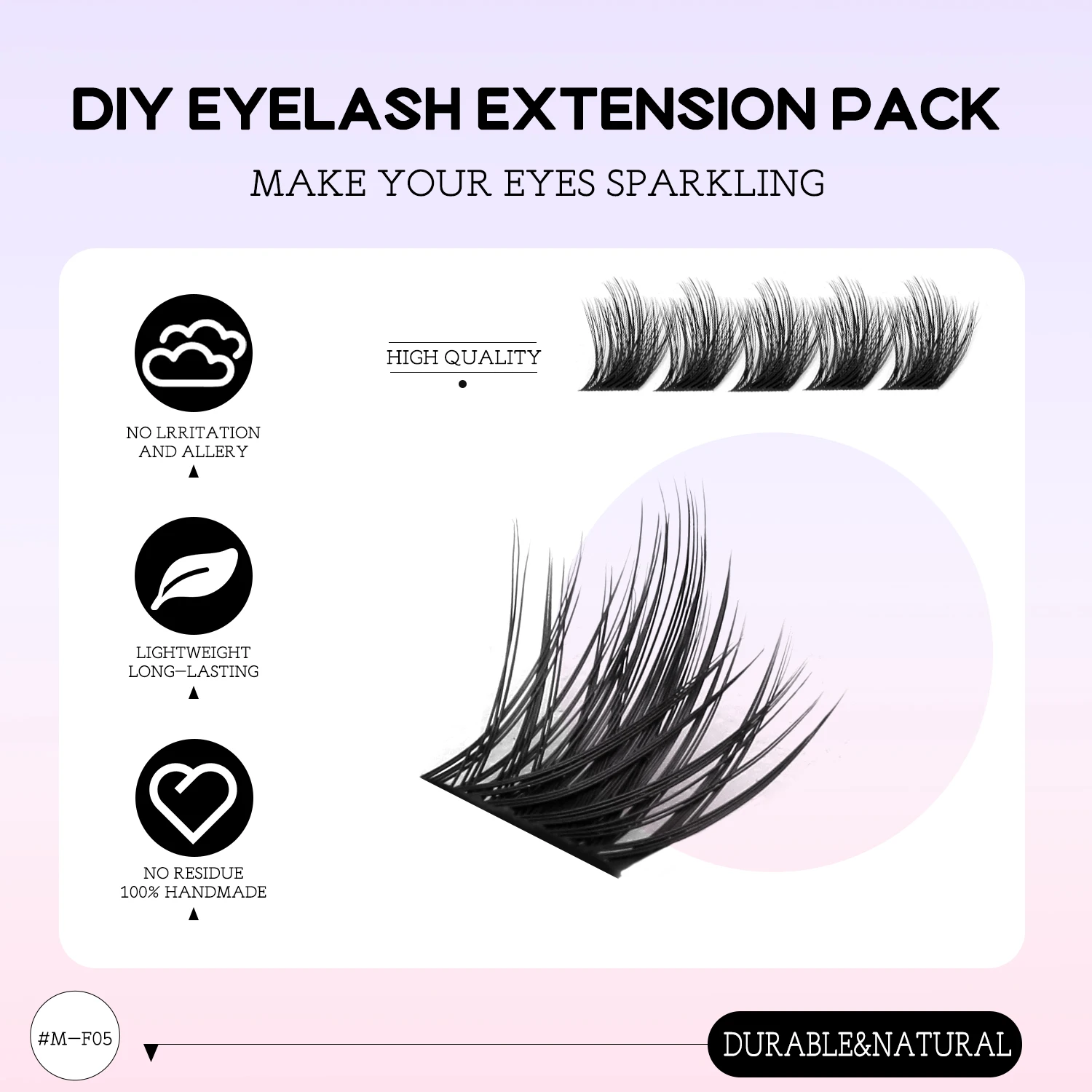 DIY Lash Kit Full Set Individual Lashes Eyelash Extension Lash Bond Seal Makeup lash extension kit eyelash set fake eyelashes