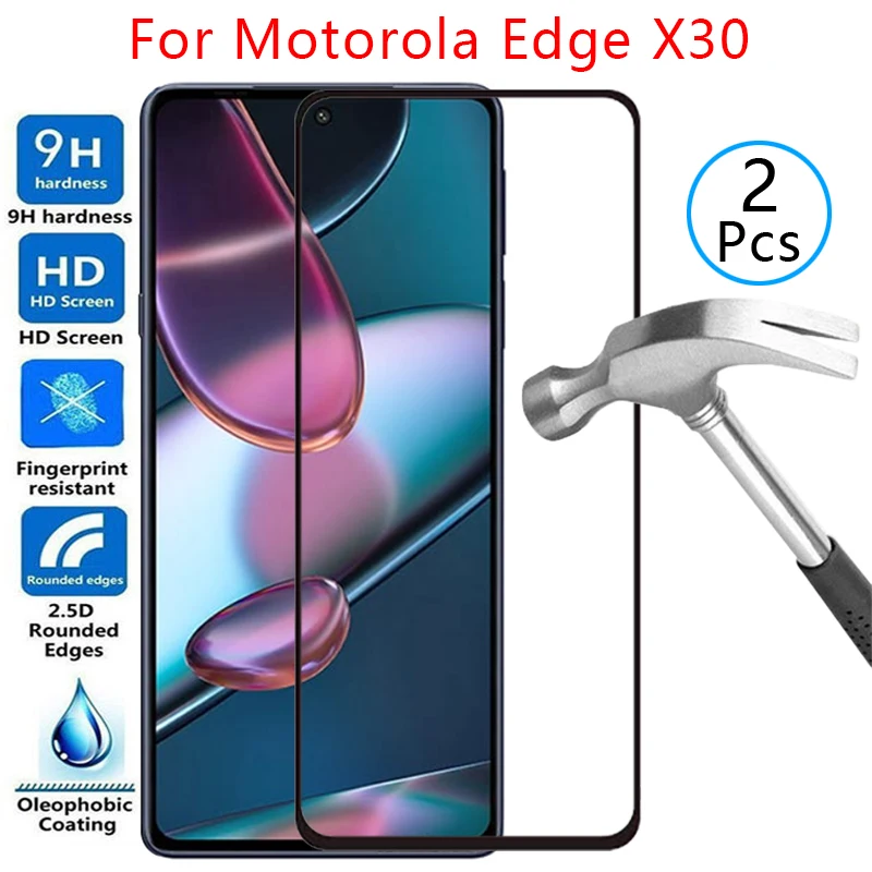 Custodia Per Motorola Edge X30 Cover Screen Protector Vetro Temperato Su Moto Edgex30 X 30 30X6.7 Custodia Protettiva Per Telefono Coque 360