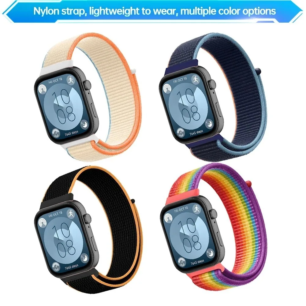 Enhanced Nylon Woven Smartwatch Strap - Comfortable & Breathable Band Accessory