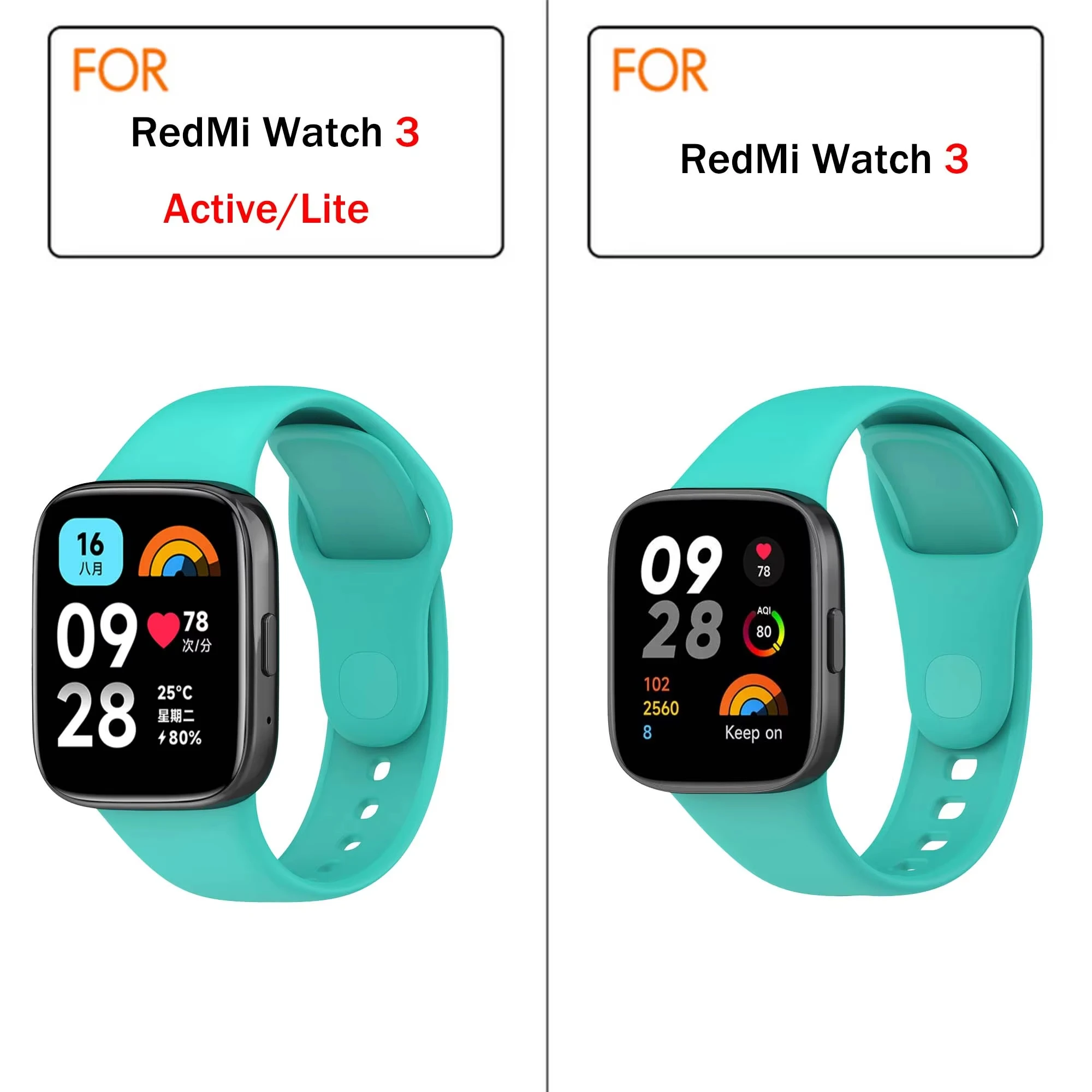 Silicone Strap and Protective Case for Sport Watch Accessories