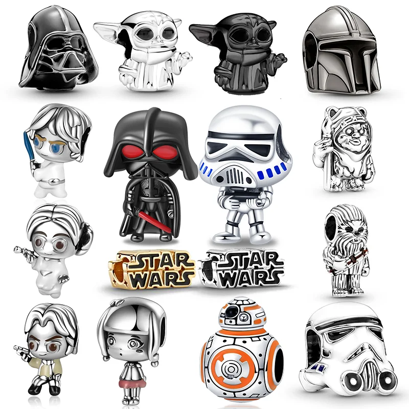 

Очаровательная Цепочка Из Бисера Plata de ley 925 из Звездных Войн Ahsoka Подходит для Pandora 925 оригинальные женские браслеты DIY ювелирные изделия в подарок